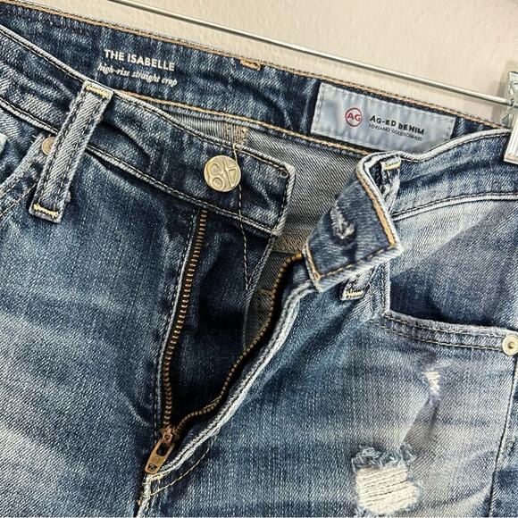 AG The Isabelle High Rise Straight Crop Jean Size 24 - Picture 8 of 11